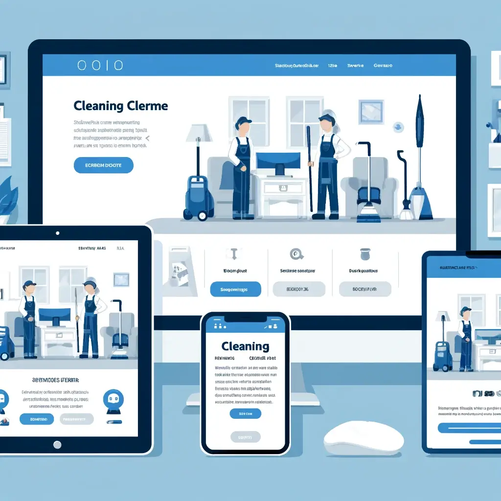 cleaning business website template